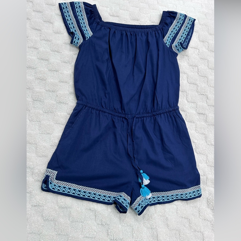 Vineyard Vines Women's Embroidered Off The Shoulder
Preppy Adorable Romper